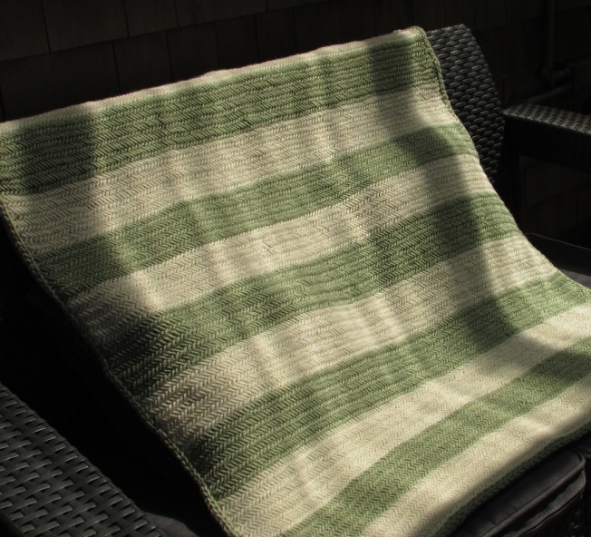cropped herringbone blanket