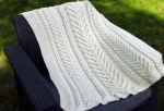 Stag Horn Cable Baby Blanket